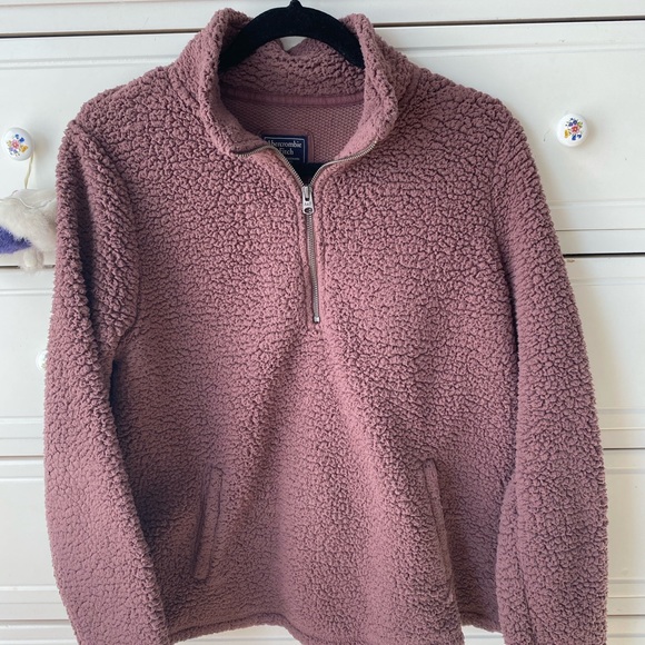 Abercrombie & Fitch Sweaters - Abercrombie Sherpa Quarter-Zip